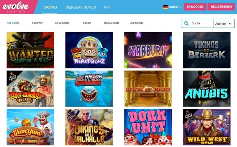 Evolviere in Evolve Casino Online - Die Zukunft der Glücksspiele - overview
