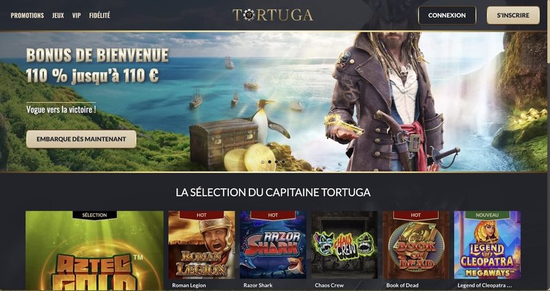 Découvrez les Offres de Casino Tortuga En Ligne avec Un Bonus Attractif